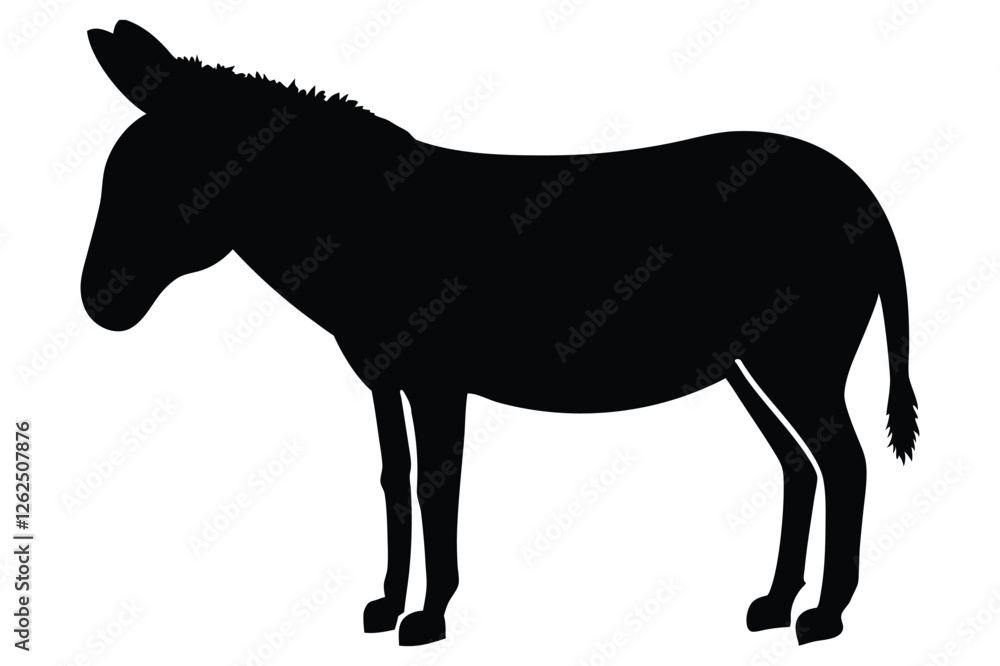 Donkey silhouette Donkey silhouette