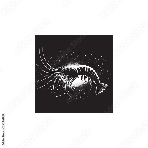 Krill icon vector symbol design art illustration