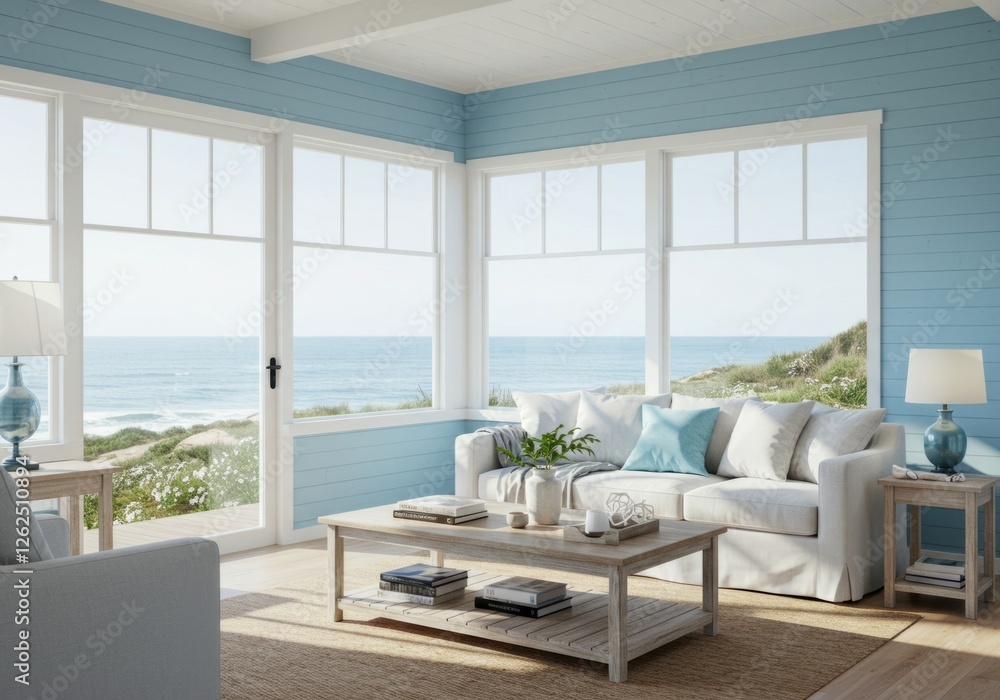 Fototapeta premium Coastal Beachfront Retreat 