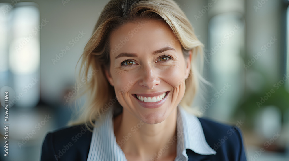 portrait of a smiling business woman in the office portrait of a smiling business woman in the office