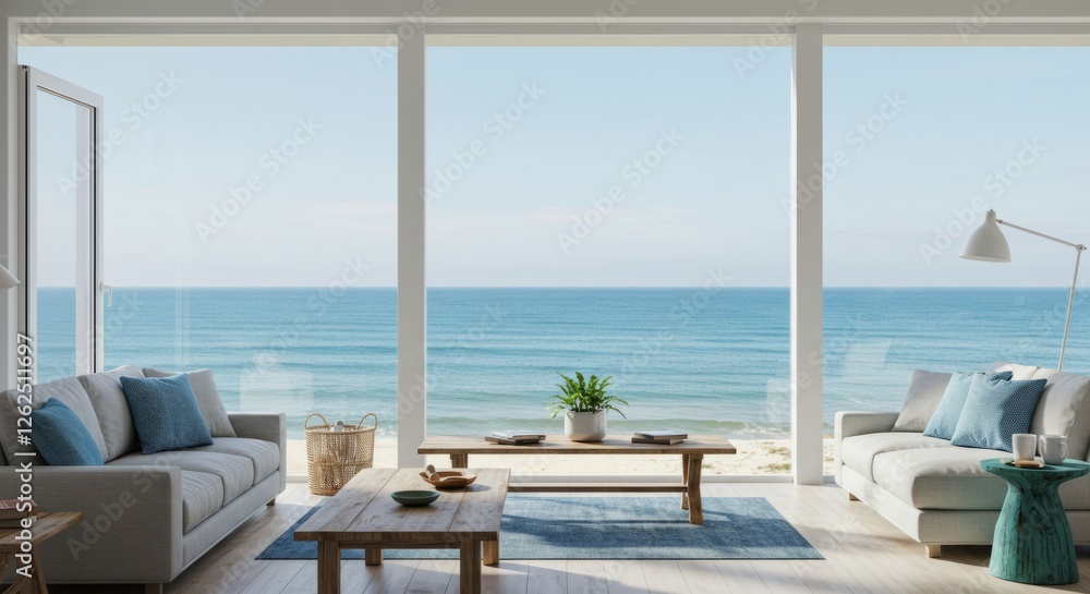 Fototapeta premium Coastal Beachfront Retreat 