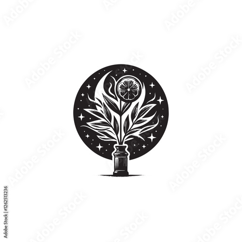 Citronella silhouett icon vector symbol design art illustration