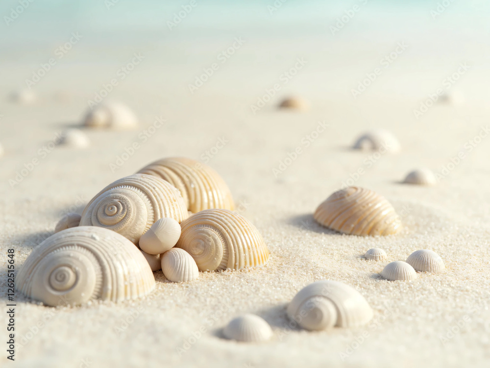 Summer beach with strafish and shells on Fine Sand – Soft Natural Lighting Highlights Its Curves and Texture, Creating a Peaceful, Beach-Inspired Aesthetic Perfect for Travel and Ocean- Summer beach with strafish and shells on Fine Sand – Soft Natural Lighting Highlights Its Curves and Texture, Creating a Peaceful, Beach-Inspired Aesthetic Perfect for Travel and Ocean-