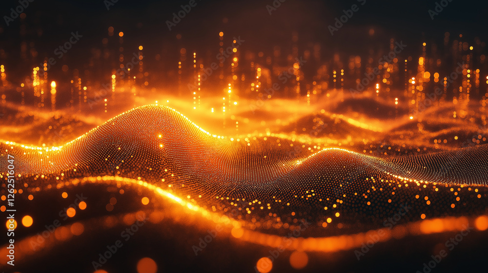 Obraz premium abstract background with glowing lights