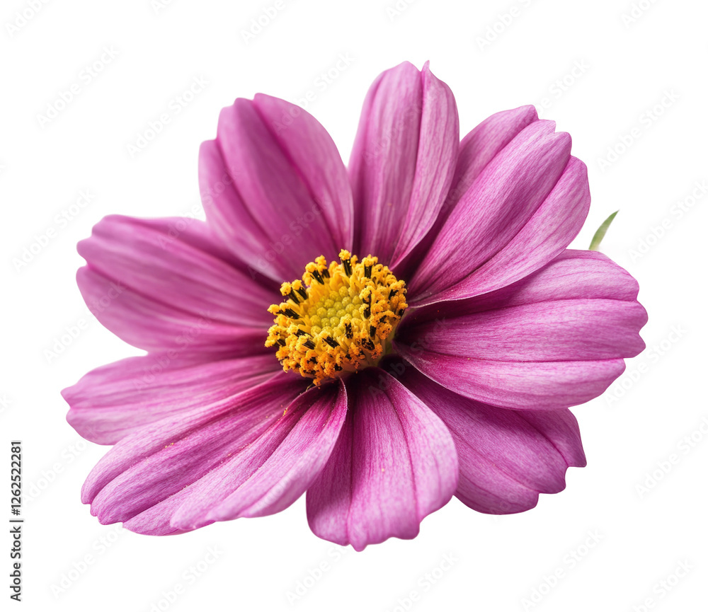 Vibrant pink flower nature beauty isolated on transparent background, png Vibrant pink flower nature beauty isolated on transparent background, png