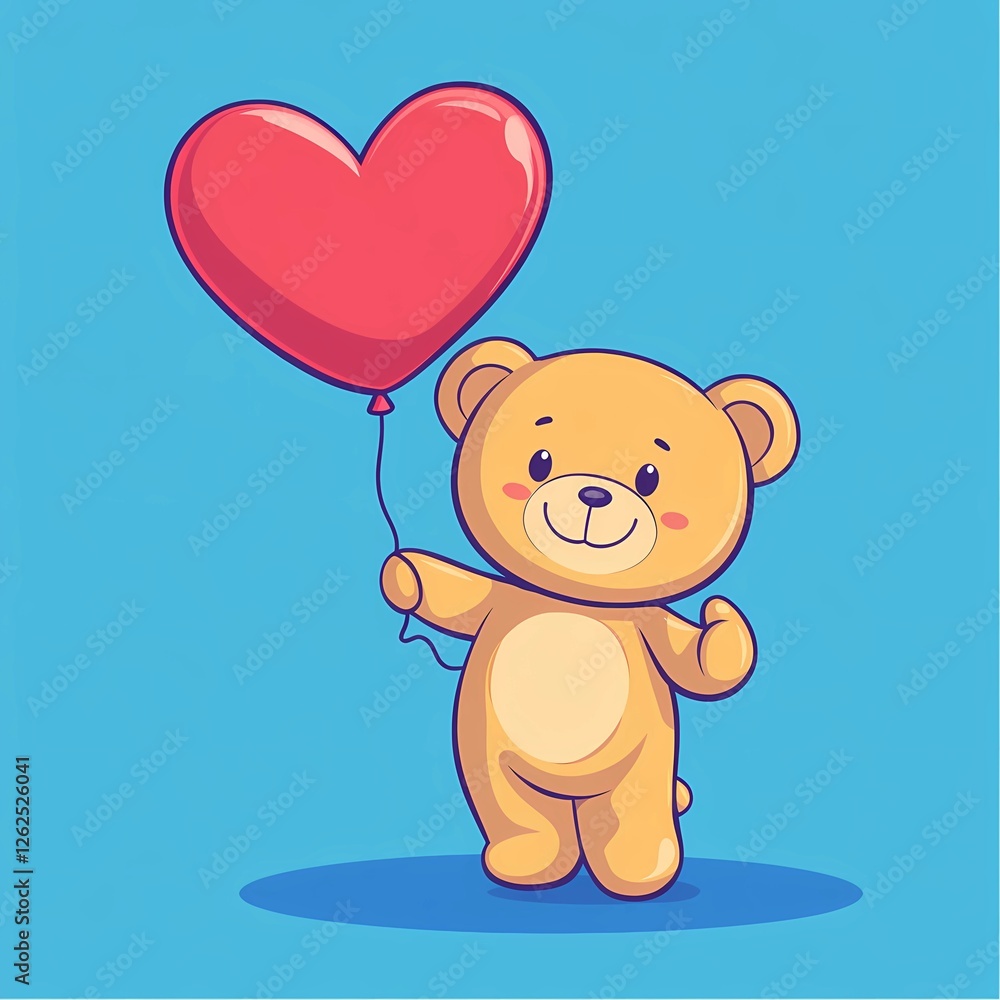 Obraz premium teddy bear with heart