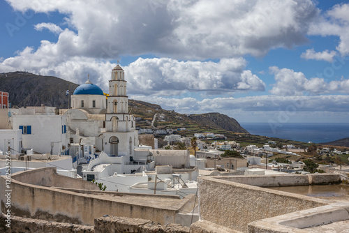 Santorin ile grecque les cyclades photo