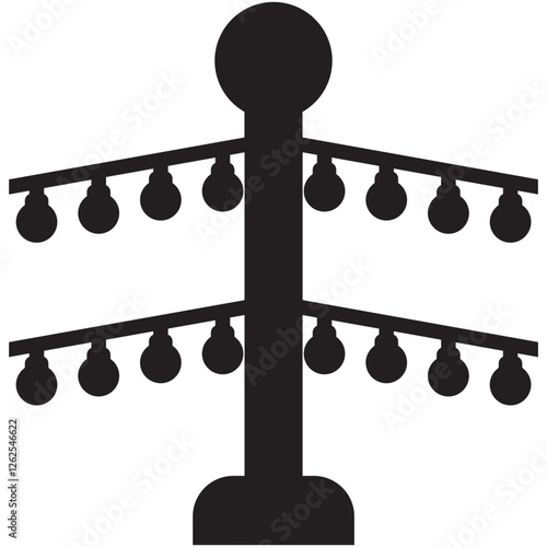 Christmas, decoration, illumination icon