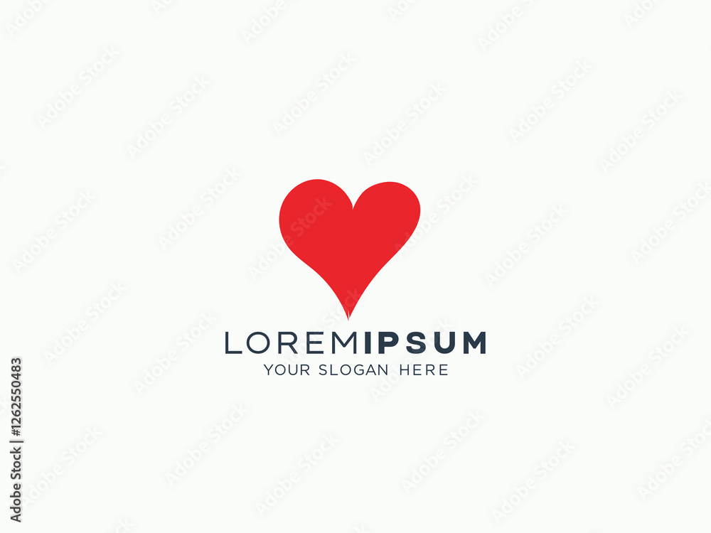 Love and care logo design vector template Love and care logo design vector template
