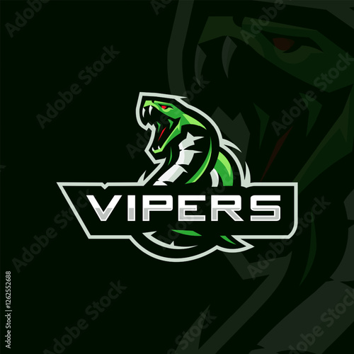 Viper logo for sports and gaming