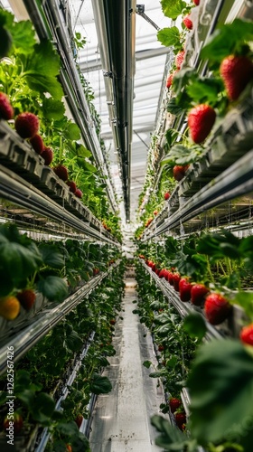 Vertical Strawberry Farm: Sustainable and Innovative Food Production photo