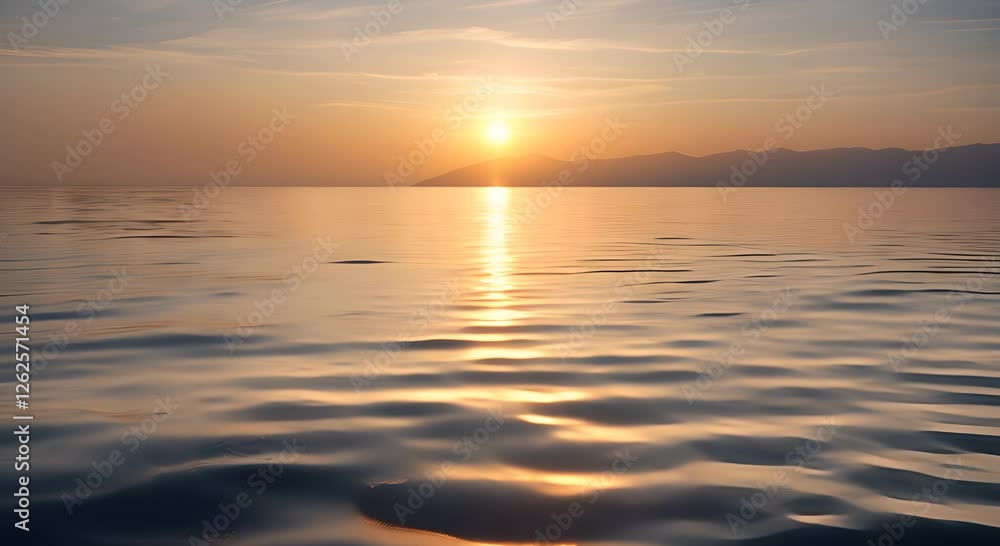 sunrise Calm sea with gentle ripples on a tranquil sunrise Calm sea with gentle ripples on a tranquil