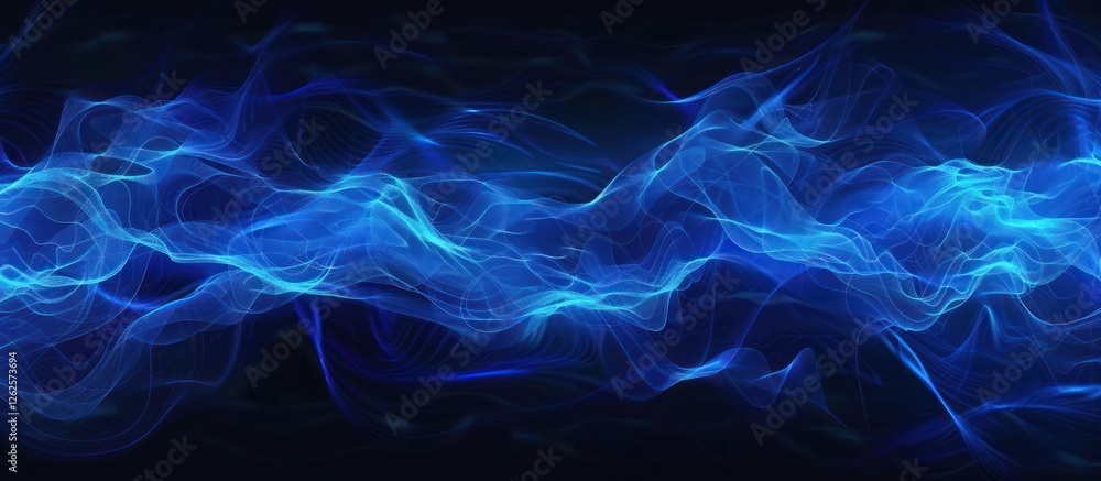 Obraz premium Abstract digital background technological processes, neural networks digital storages, sound and graphic forms, science or education.