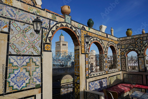 La medina di Tunisi, Patrimonio dell'umanità,UNESCO, intrico di vicoli animati da negozi di spezie e artigianato, nasconde alcuni edifici di grande pregio storico ed architettonico,Tunisi city,, Tunis