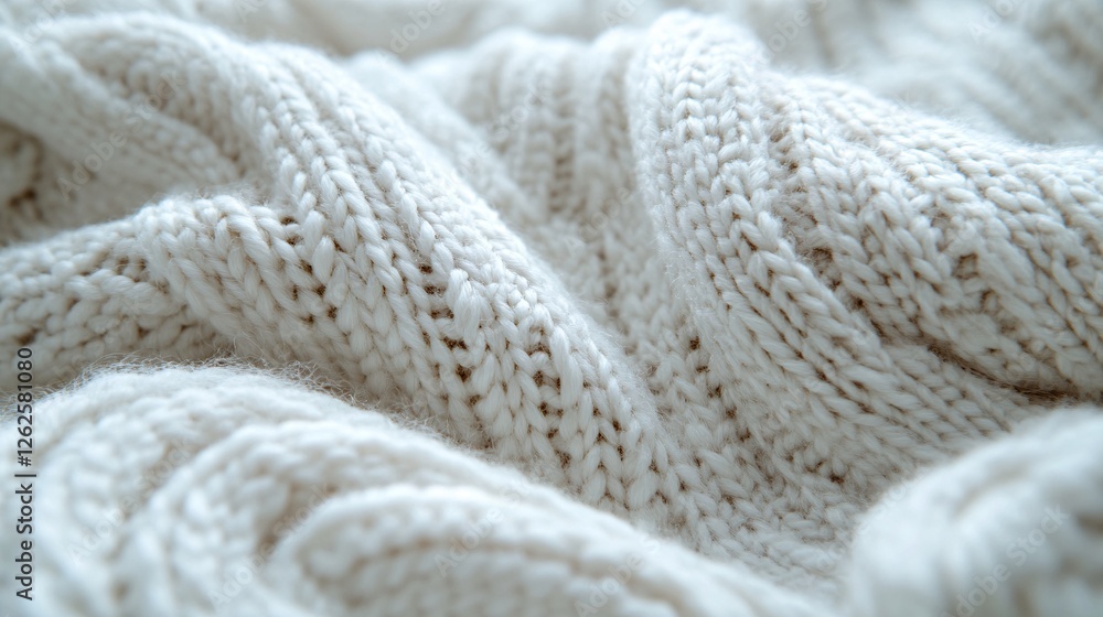 close-up of a white knitted wool texture, highlighting the soft, woven patterns for a cozy and natural fabric background. close-up of a white knitted wool texture, highlighting the soft, woven patterns for a cozy and natural fabric background.