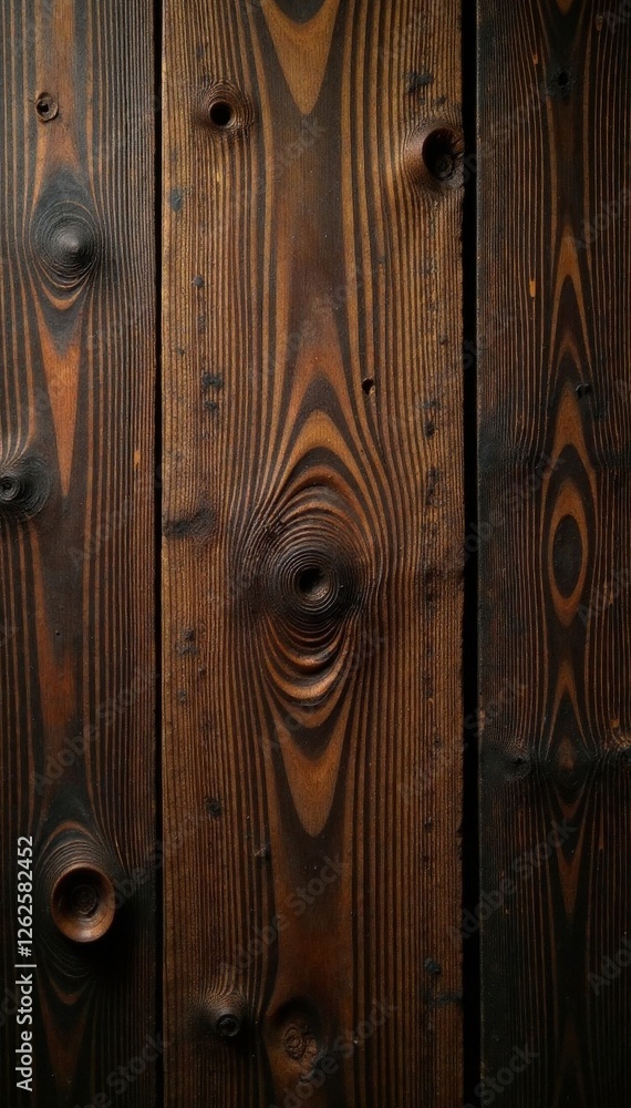 Deep brown wood grain, rustic knots, weathered texture, wallpaper, rustic, wood panel Deep brown wood grain, rustic knots, weathered texture, wallpaper, rustic, wood panel