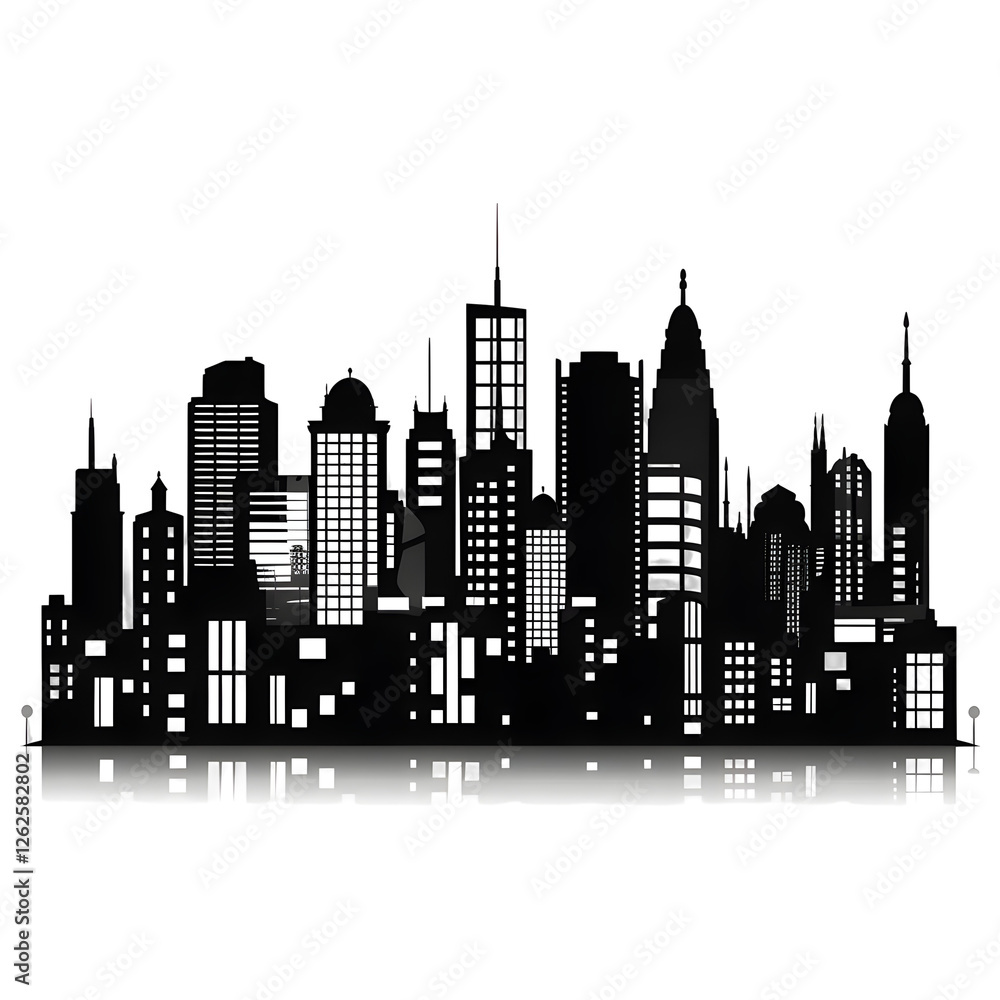Fototapeta premium buildings silhouette