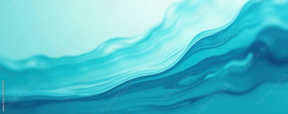 Fototapeta premium Fluid blend of seafoam and sapphire, blurred speed lines Abstract texture , creative, quality, image