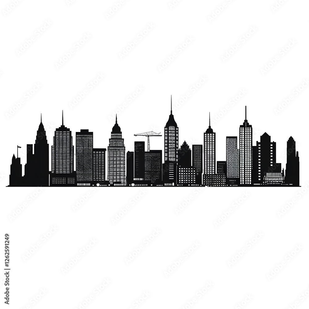 Fototapeta premium buildings silhouette