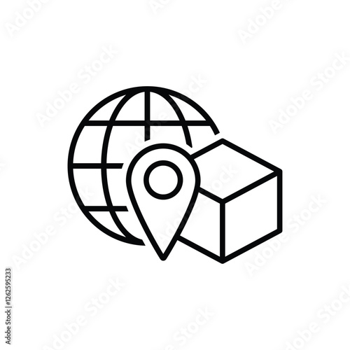 plane delivery icon vector shipping icon all over the world