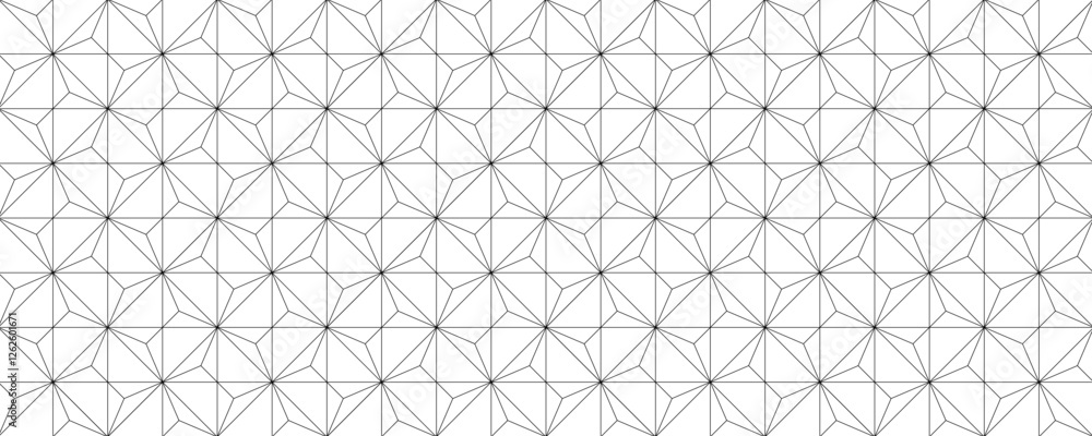 Fototapeta premium 幾何学 抽象 星型 三角形 葉 レトロ 背景