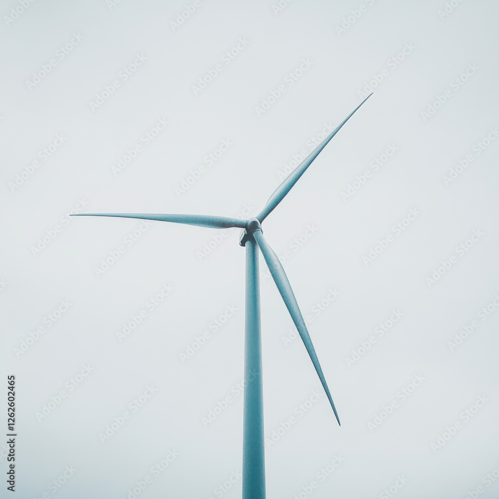 small wind turbine with clean lines against cloudy sky, showcasing renewable energy technology and sustainability small wind turbine with clean lines against cloudy sky, showcasing renewable energy technology and sustainability