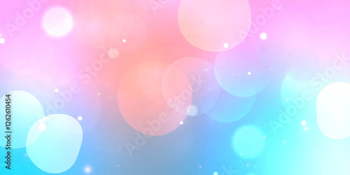 Light bokeh of rainbow dust. Christmas glowing bokeh and glitter overlay texture for your design on a transparent background. Rainbow particles abstract vector background.	