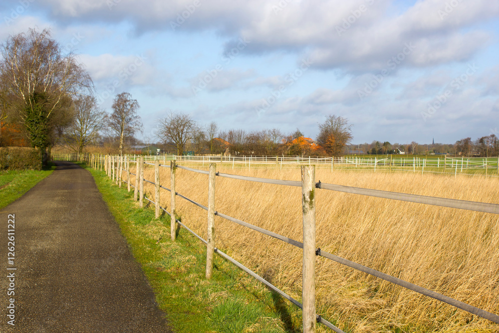 German countryside landscape, Lower Rhine Region