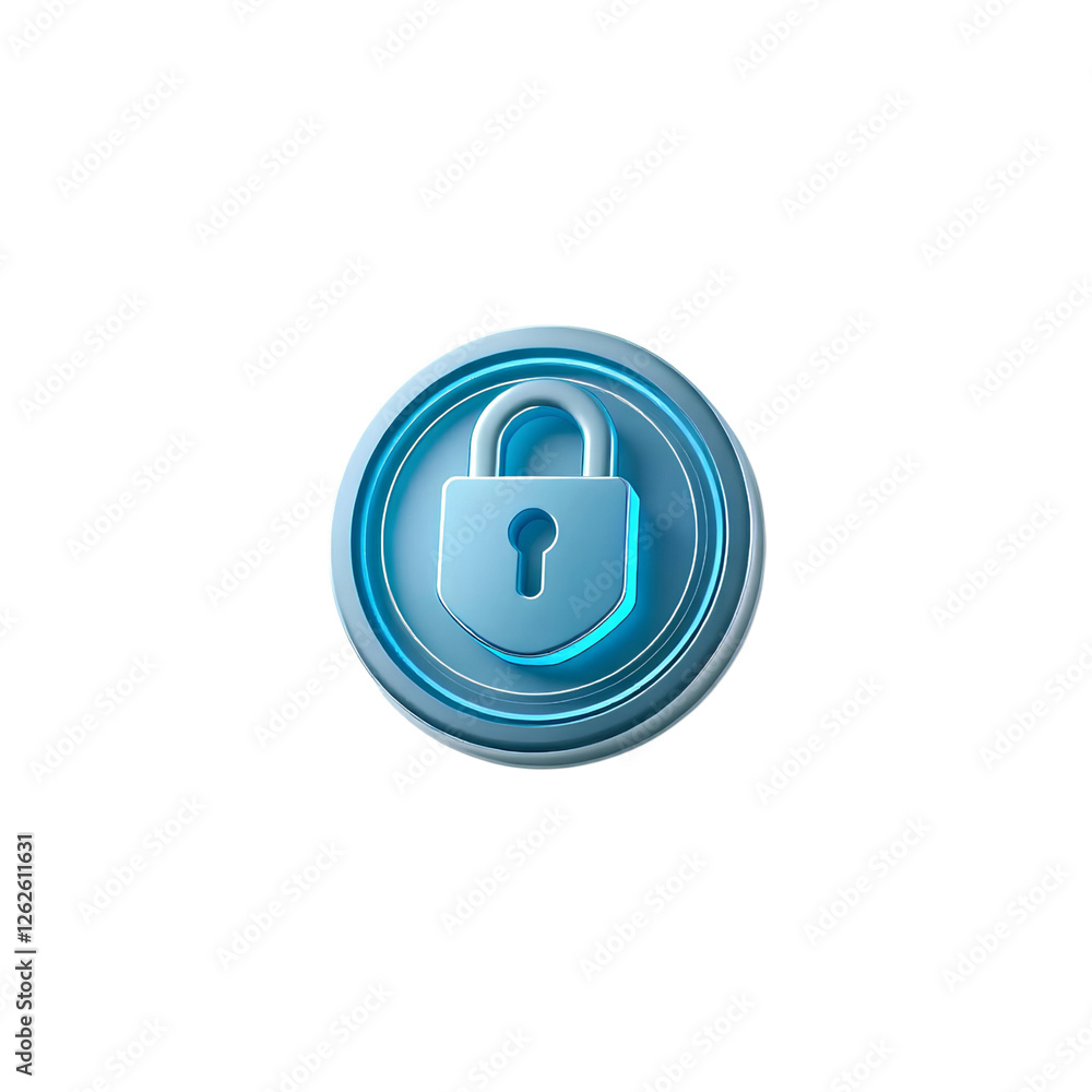 blue circular padlock icon, high quality png isolated on transparent background blue circular padlock icon, high quality png isolated on transparent background