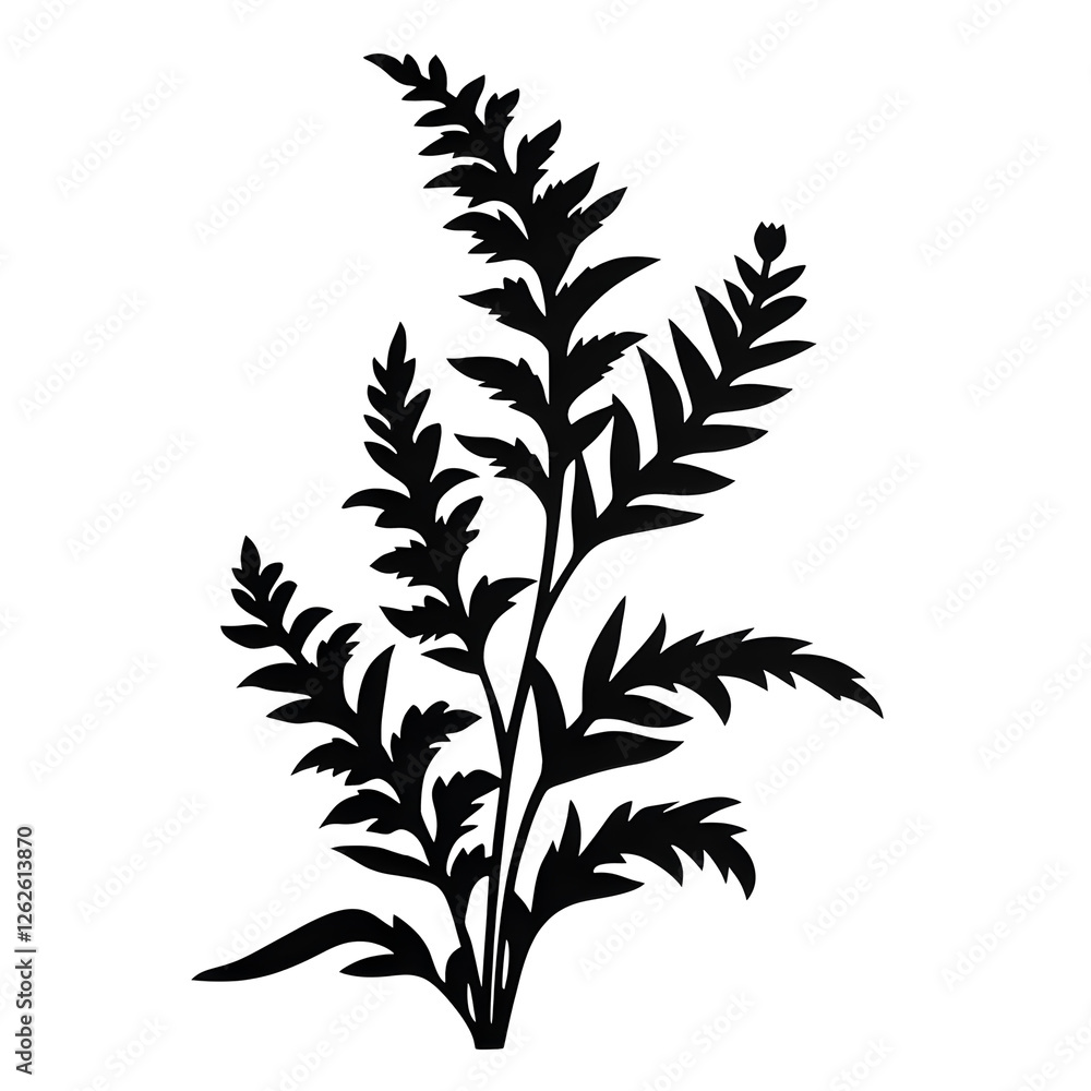 Fototapeta premium plant silhouette