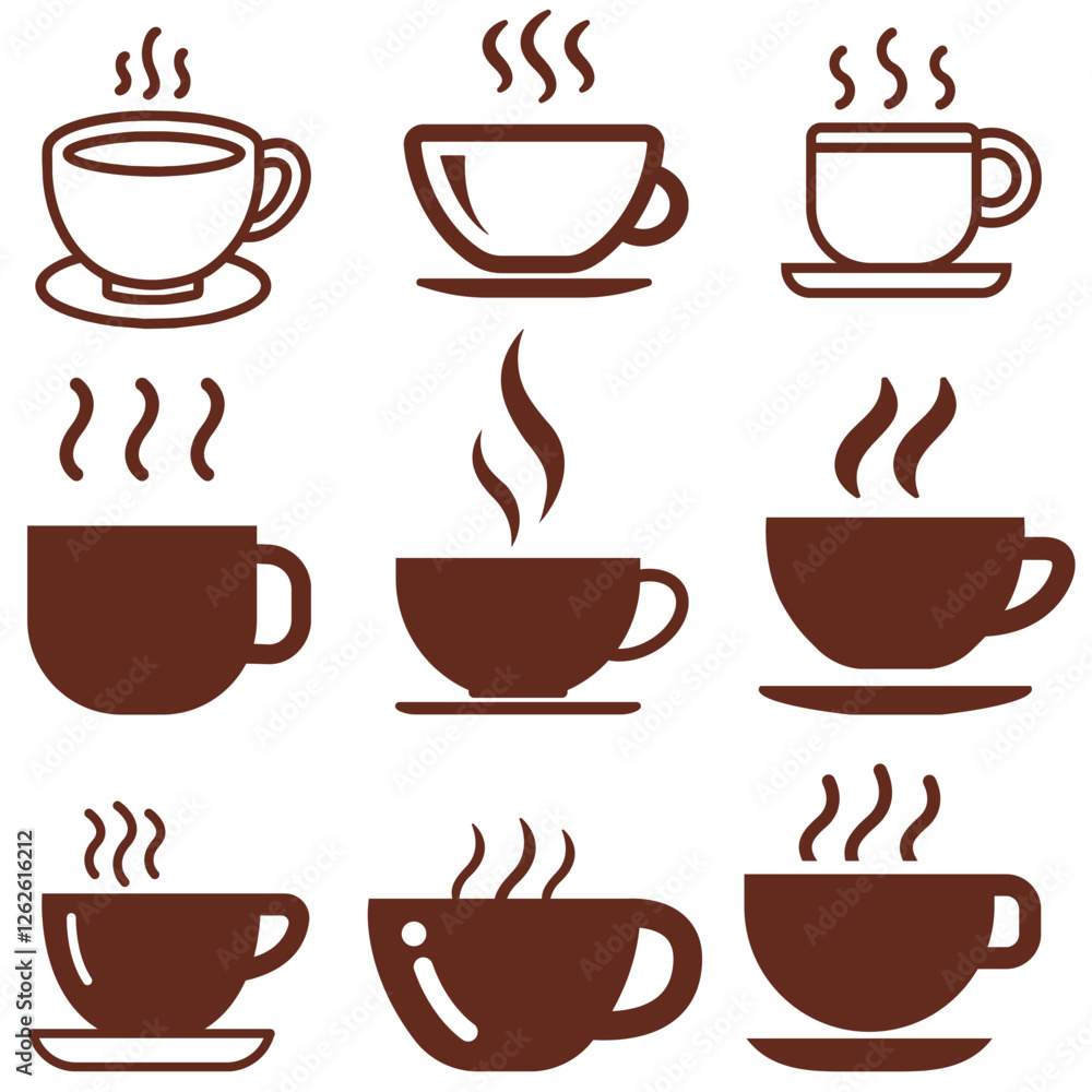 set of coffee cups set of coffee cups