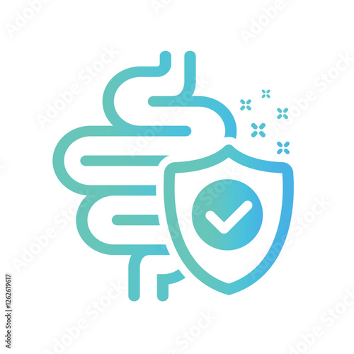 Digestion sing for design, icon, vector.