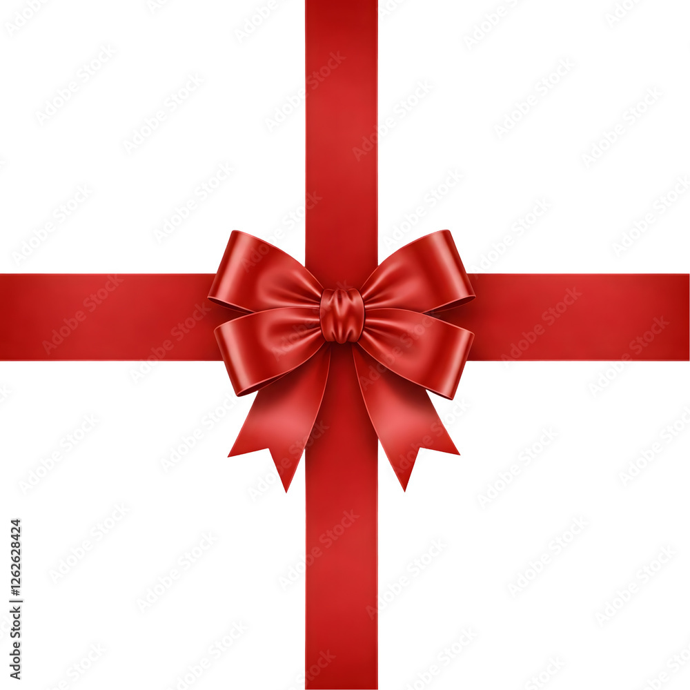red ribbon bow isolated on transparent background red ribbon bow isolated on transparent background