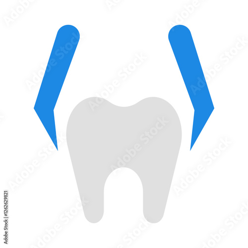 Removal tongs flat icon
