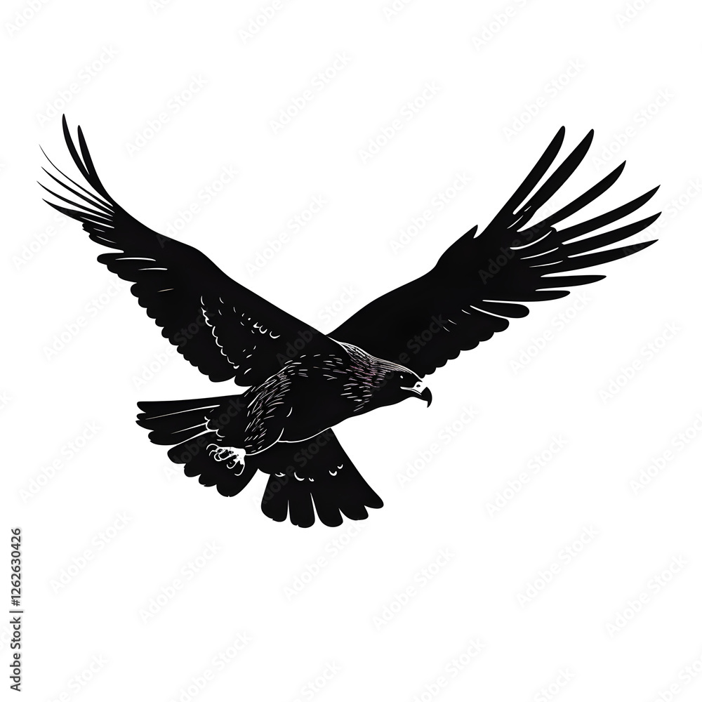 Obraz premium hawk silhouette