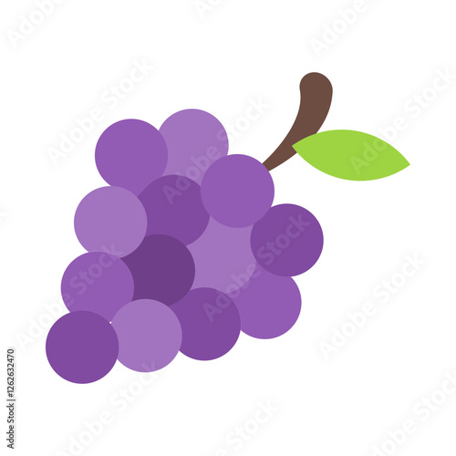 Grapes flat icon