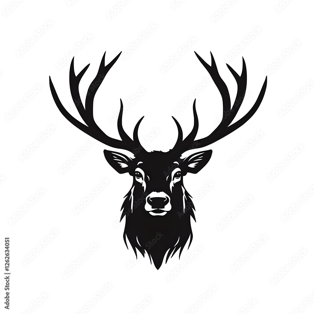 elk head silhouette elk head silhouette
