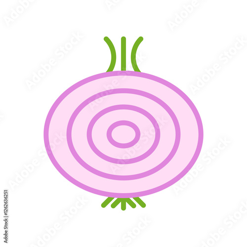 Onion flat icon
