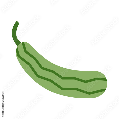 Ridge gourd flat icon
