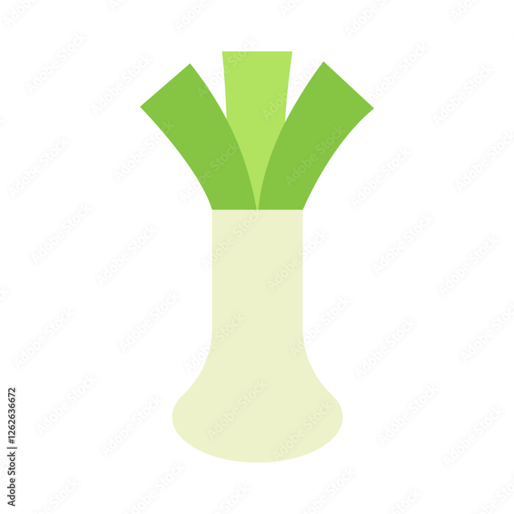 Leek flat icon