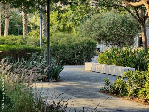 Public Realm in the Town Square Development in Dubai, UAE