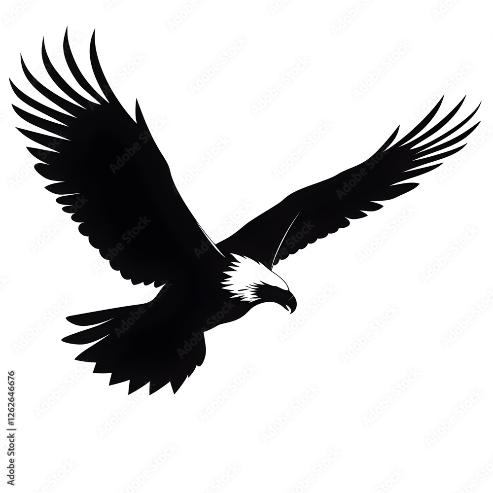 Obraz premium bald eagle silhouette