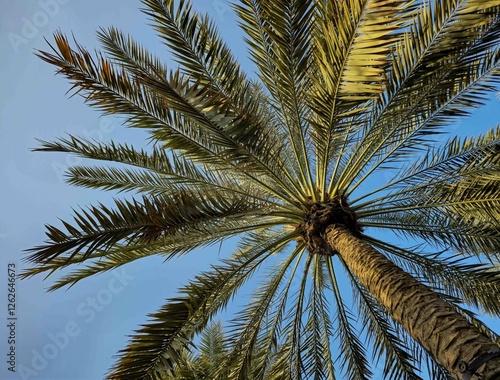 Palm Tree in the Town Square Development in Dubai, UAE