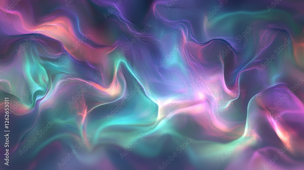 Obraz premium Abstract colorful waves creating a mesmerizing fluid background