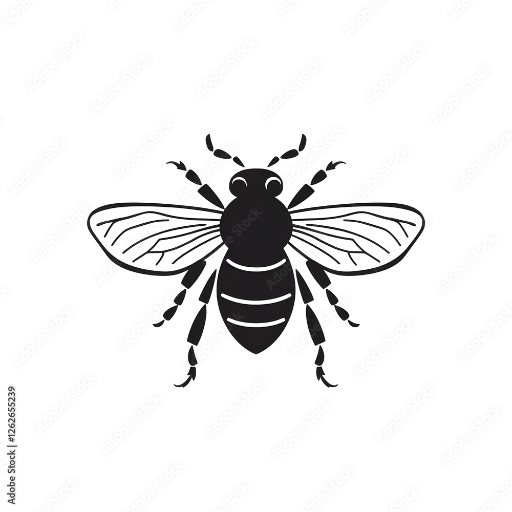 Fototapeta premium bees silhouette