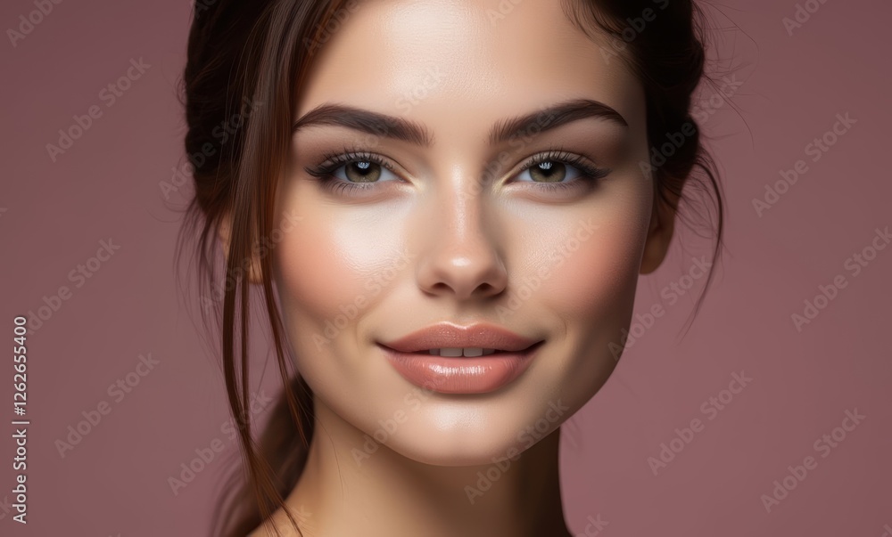 Beautiful young woman with glowing skin Beautiful young woman with glowing skin