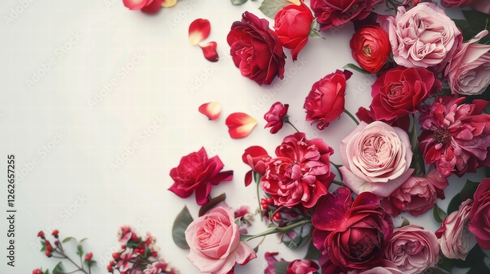 A luxurious arrangement of red roses in a stylish gift box for special occasions A luxurious arrangement of red roses in a stylish gift box for special occasions