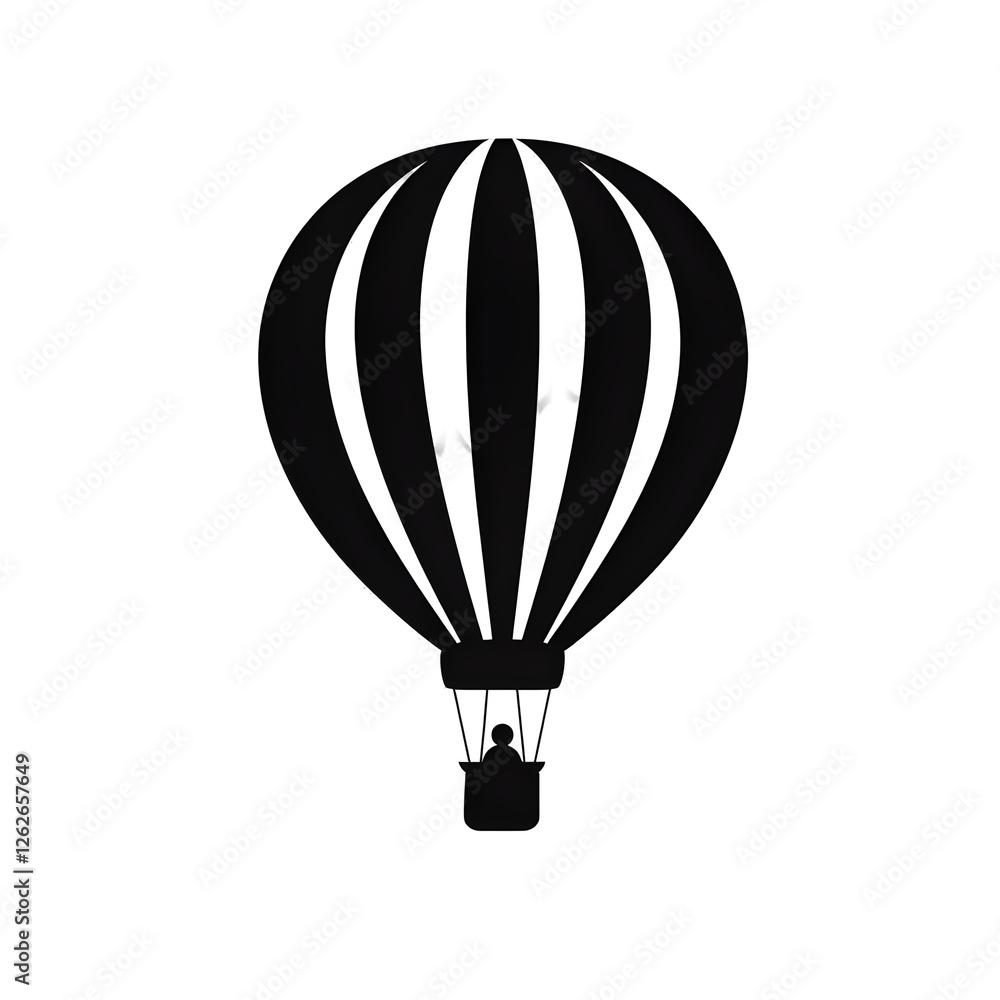 Fototapeta premium hot air balloon silhouette