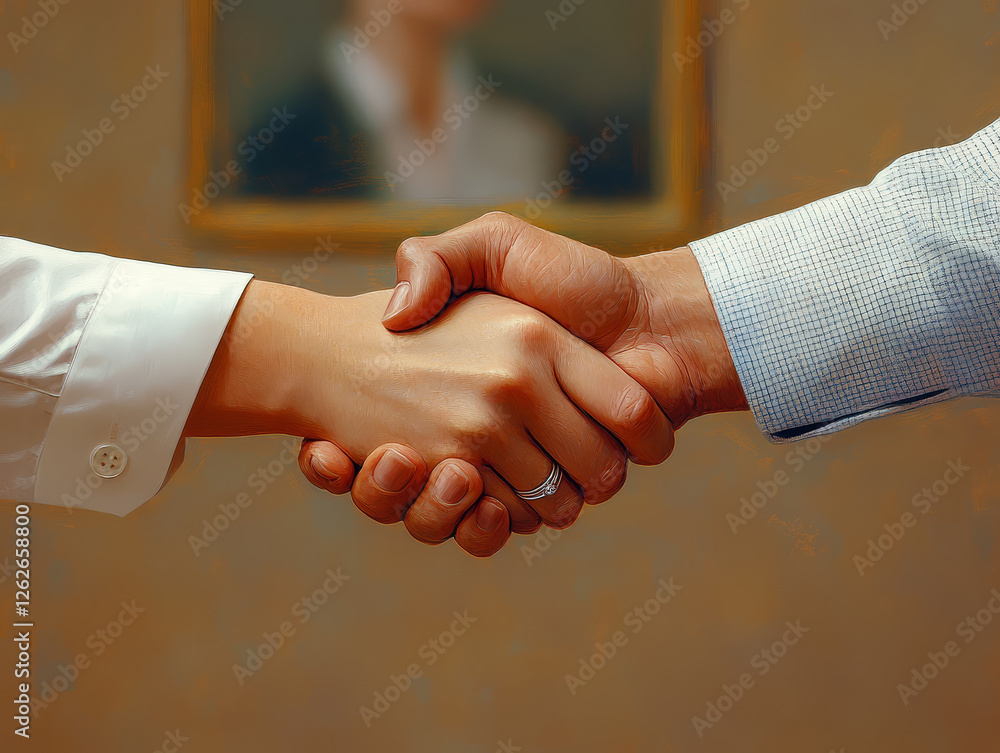 Handshake Deal Agreement Partnership Business Concept