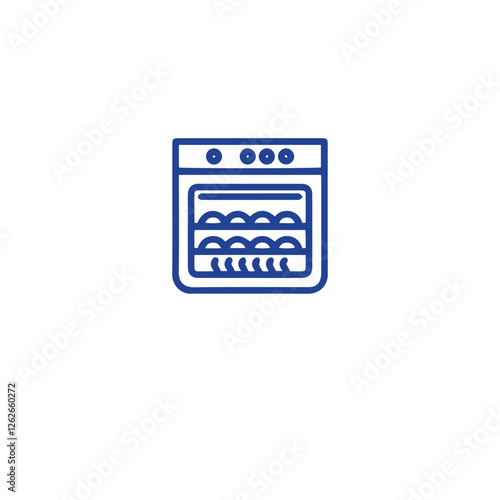 bakery vector line icon , food